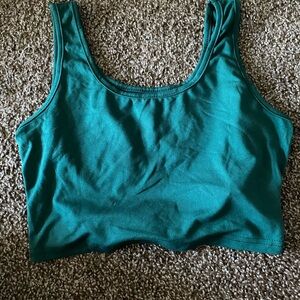 SHEIN Teal Crop Top